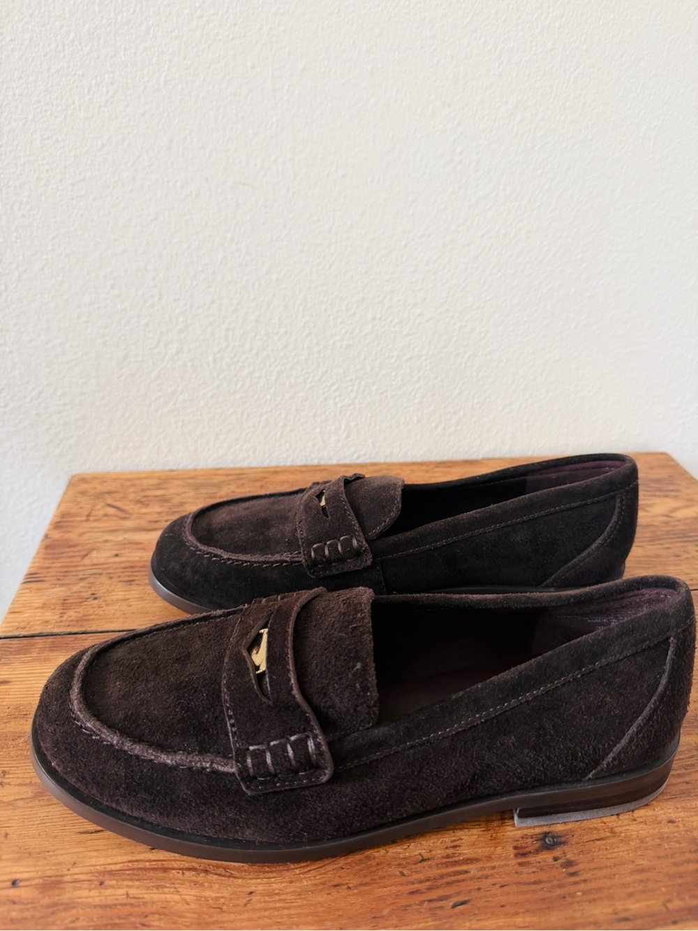 Madewell Suede Grayson Penny Loafers - Dark Carob Brown - Picture 8 of 13